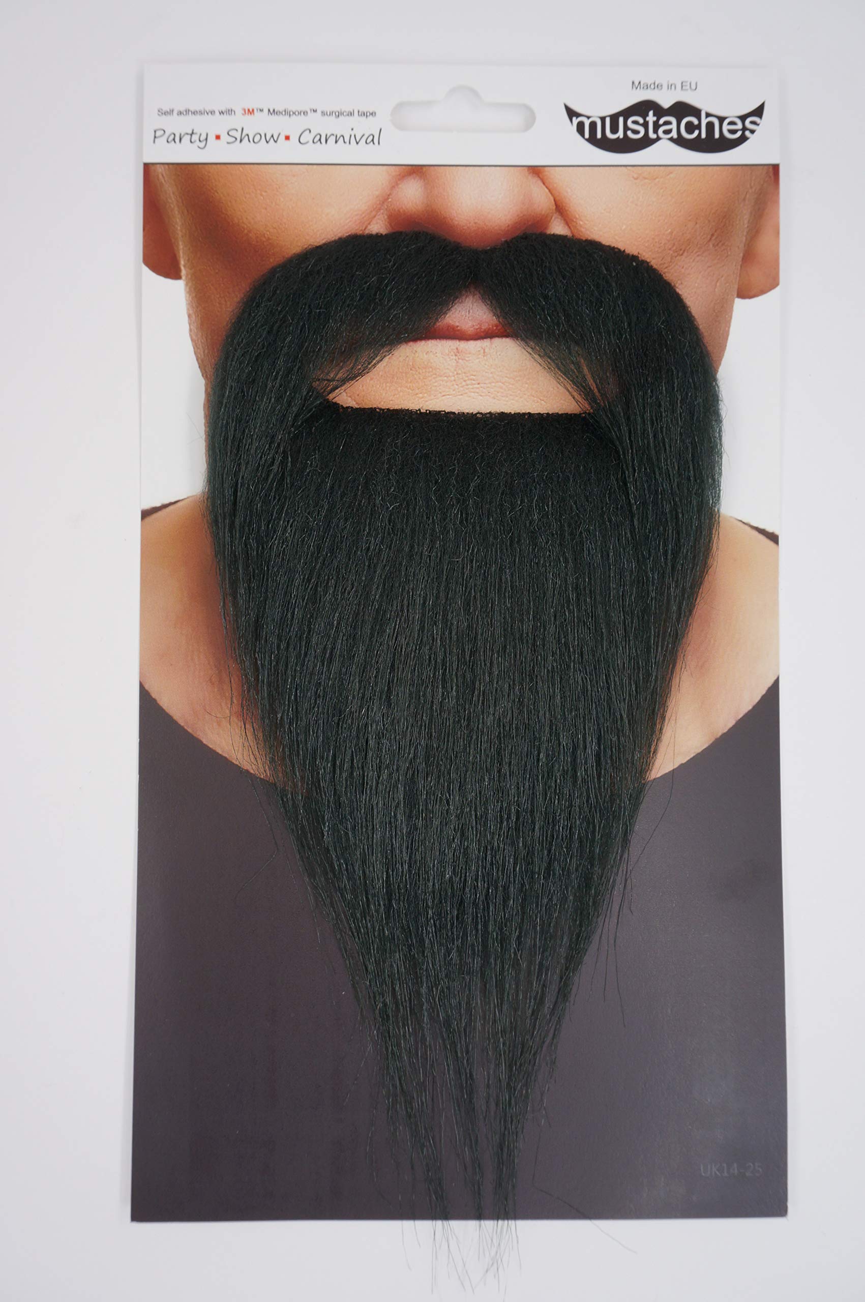 Mustaches Self Adhesive Ducktail Fake Beard, Novelty, False Facial Hair, Costume Accessory for Adults, Black Color - Image 4