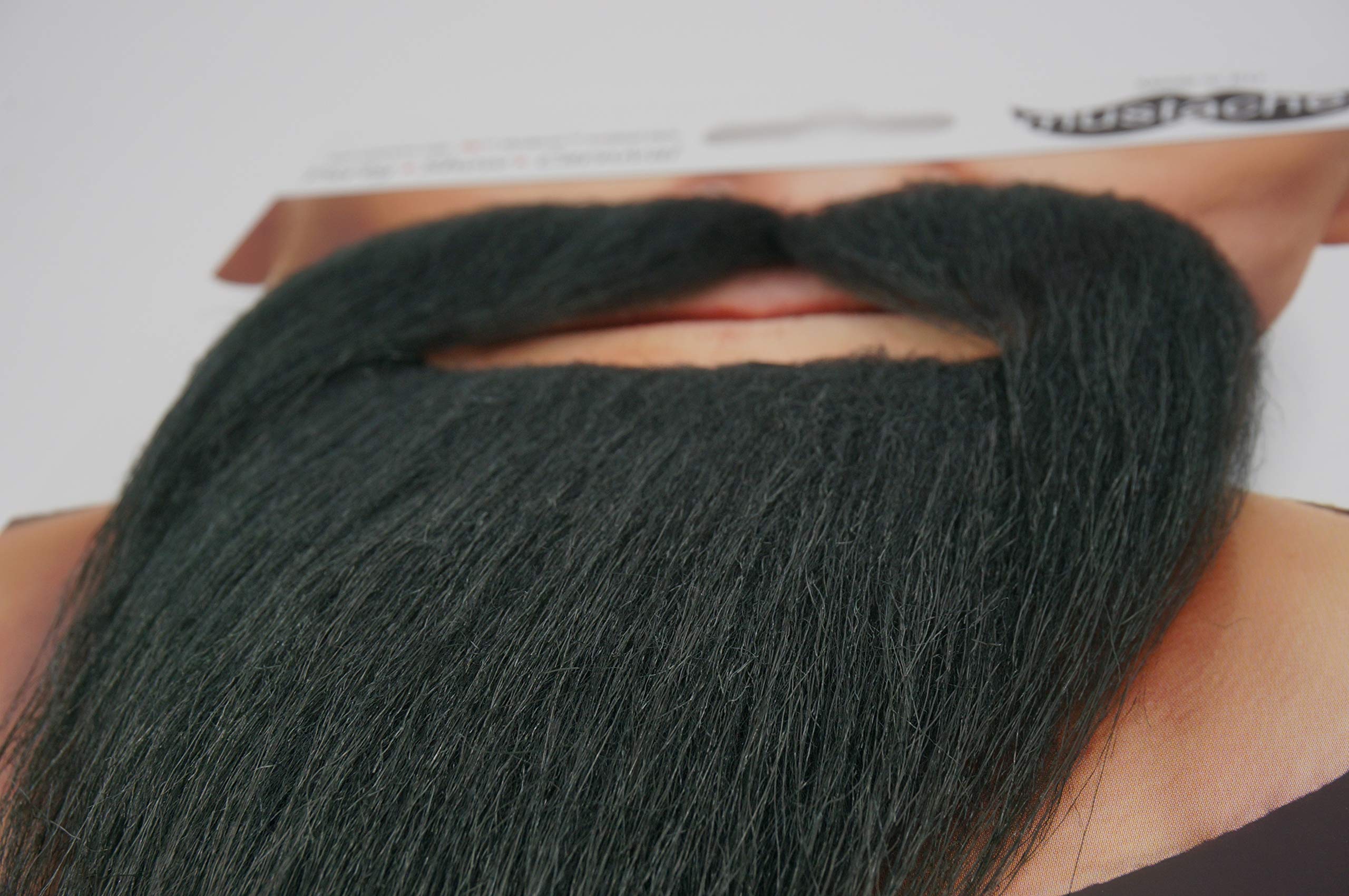 Mustaches Self Adhesive Ducktail Fake Beard, Novelty, False Facial Hair, Costume Accessory for Adults, Black Color - Image 5