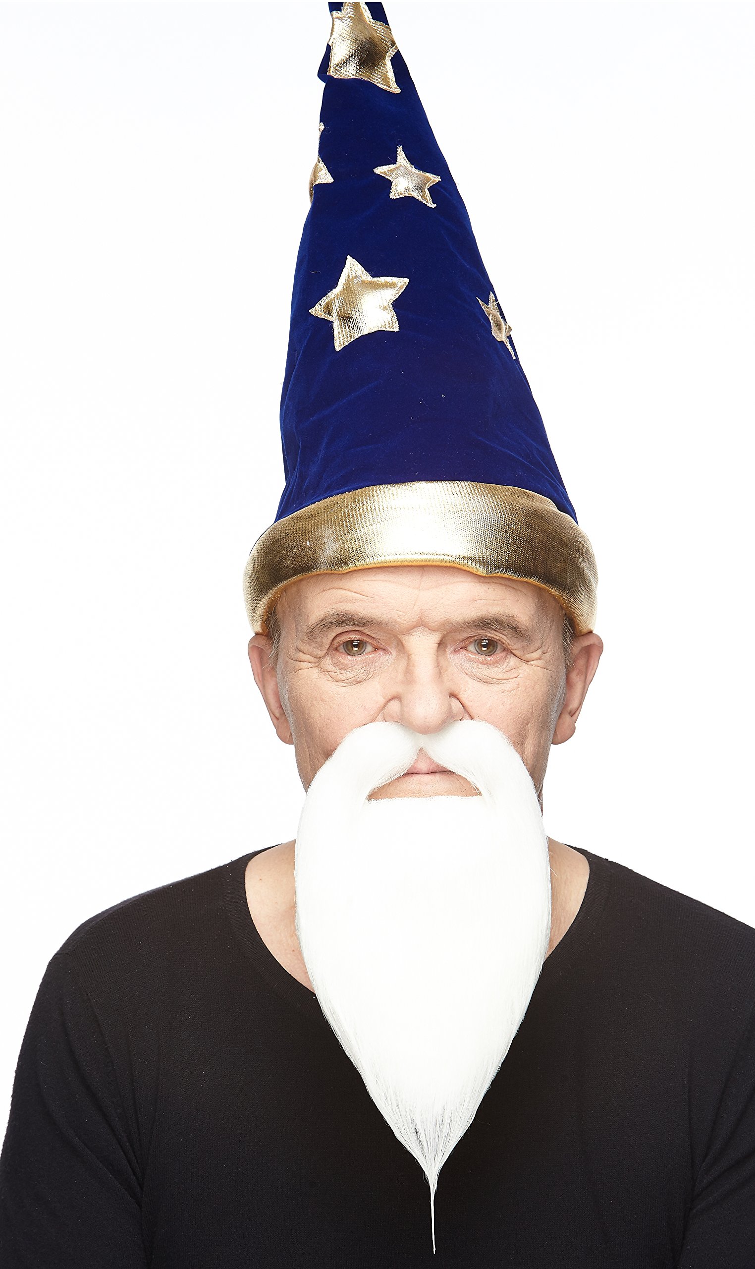 Mustaches Self Adhesive Fake Beard, Novelty, Philosopher False Facial Hair, Costume Accessory for Adults, White Color - Image 5