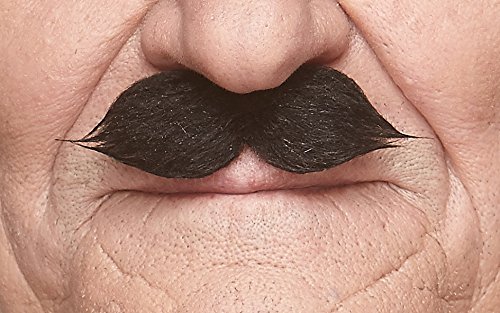 Mustaches Self Adhesive Fake Mustache Mix, Novelty, False Facial Hair Value Pack (6pcs.) - Image 4