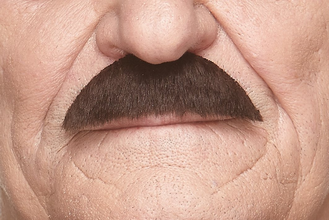 Mustaches Self Adhesive Fake Mustache Mix, Novelty, False Facial Hair Value Pack (6pcs.) - Image 5