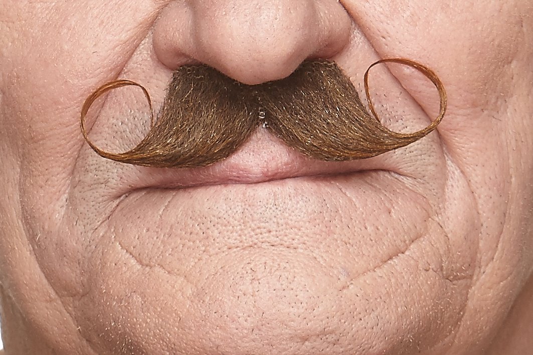 Mustaches Self Adhesive Fake Mustache Mix, Novelty, False Facial Hair Value Pack (6pcs.) - Image 4