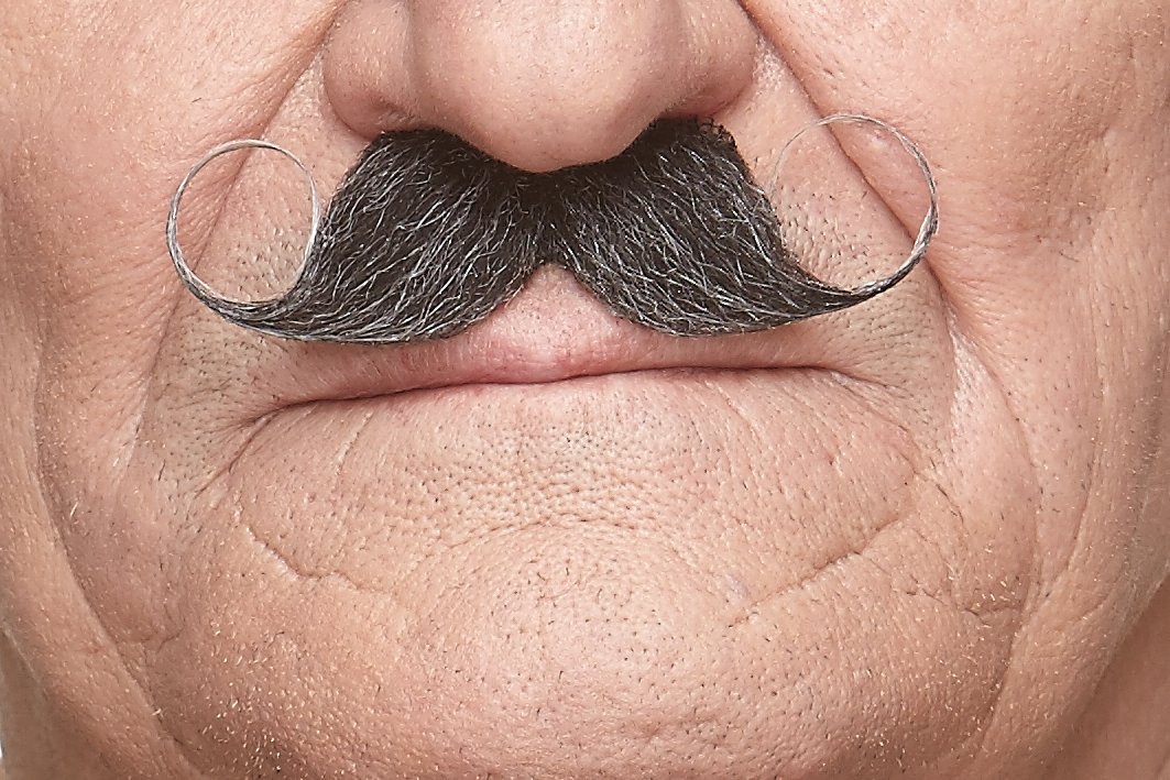 Mustaches Self Adhesive Fake Mustache Mix, Novelty, False Facial Hair Value Pack (6pcs.) - Image 5