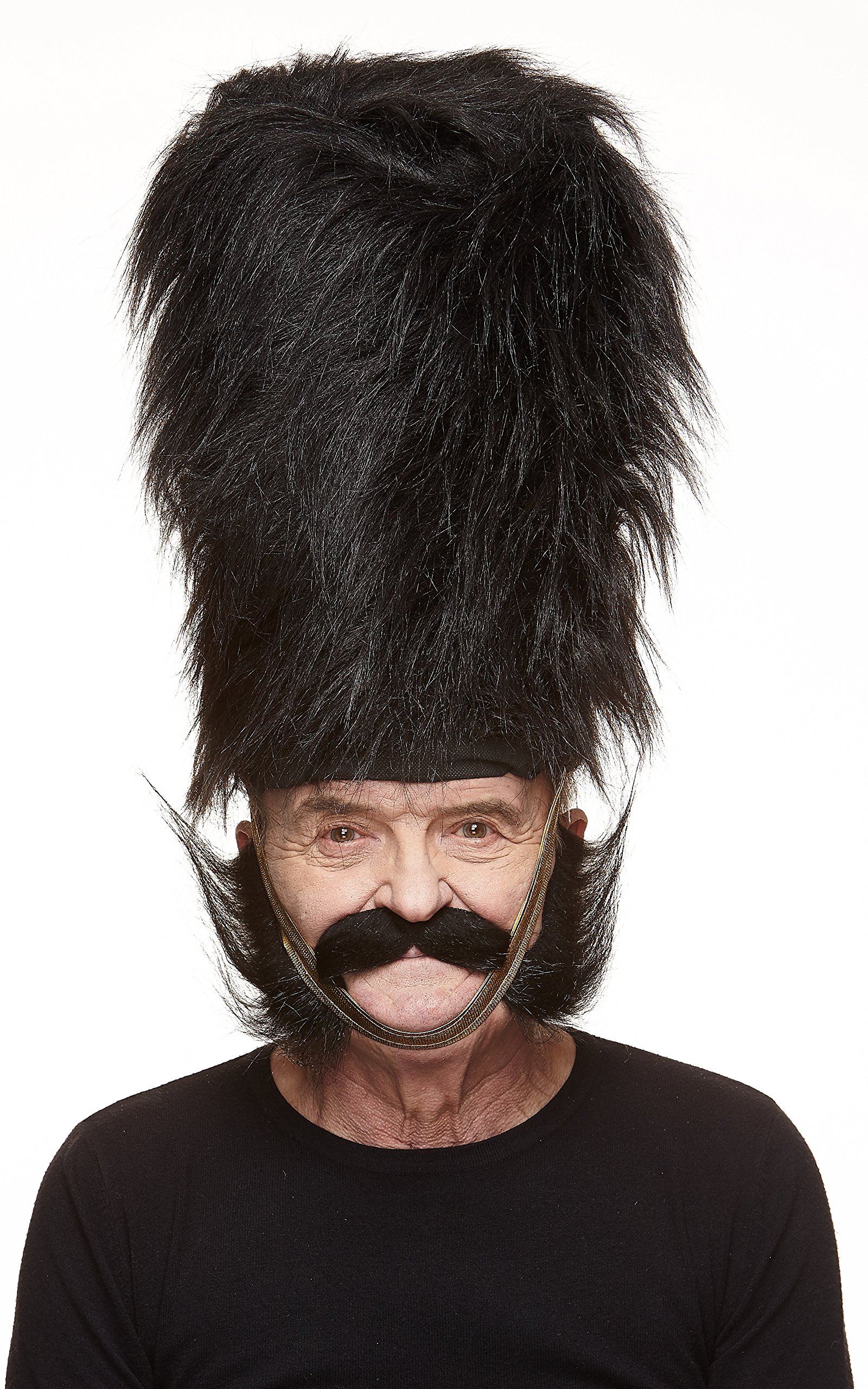 Mustaches Self Adhesive Hillbilly Fake Mustache and Sideburns, Novelty, False Facial Hair, Costume Accessory for Adults, Black Lustrous Color - Image 3