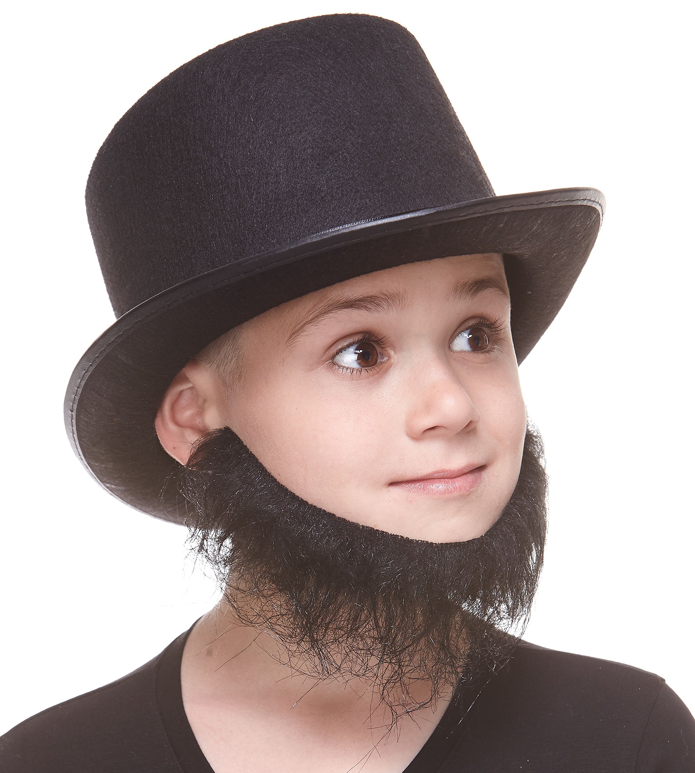 Mustaches Self Adhesive Morman Fake Beard for Kids, Novelty, Realistic False Facial Hair, Costume Accessory for Children - Image 3