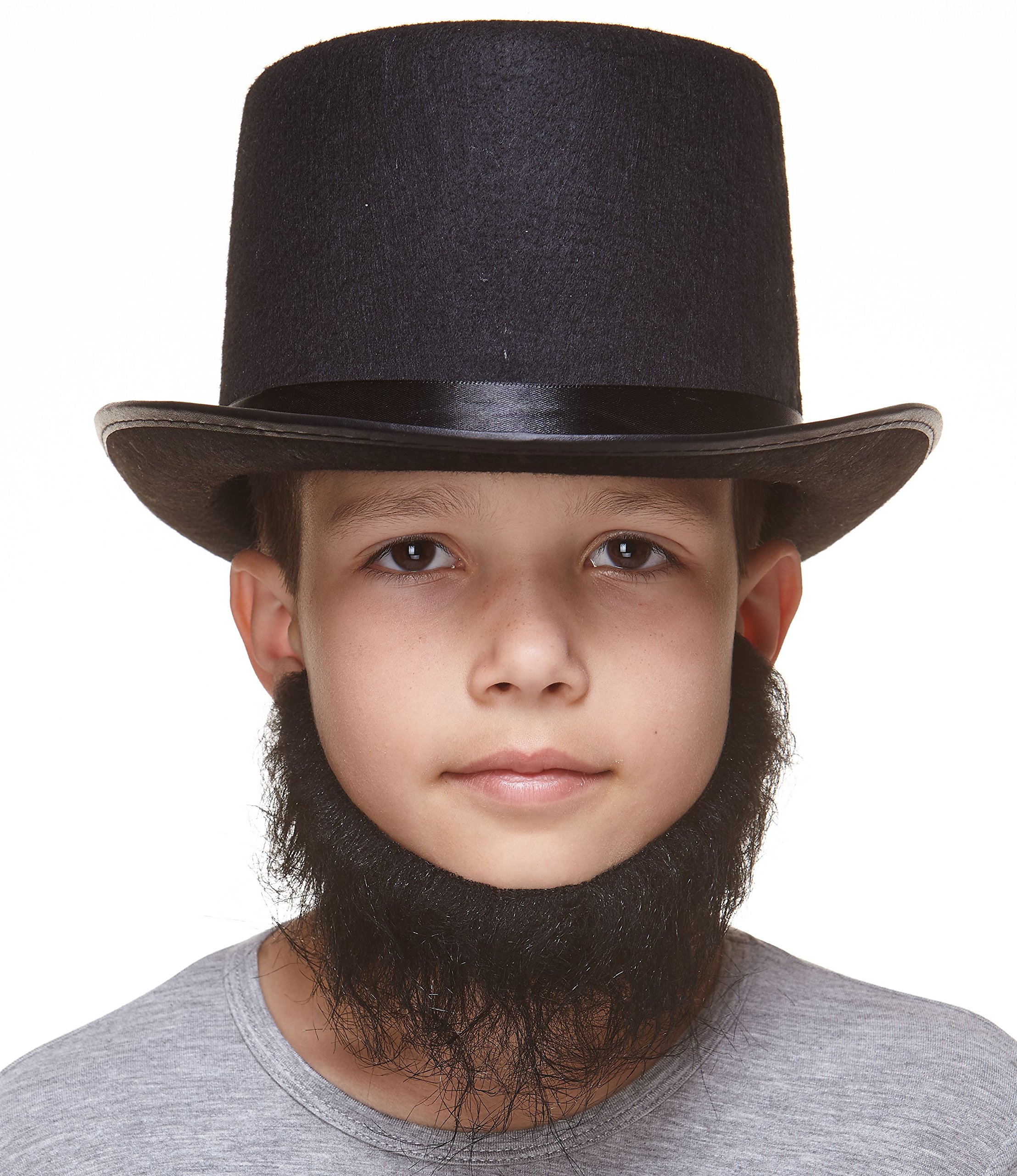 Mustaches Self Adhesive Morman Fake Beard for Kids, Novelty, Realistic False Facial Hair, Costume Accessory for Children - Image 4