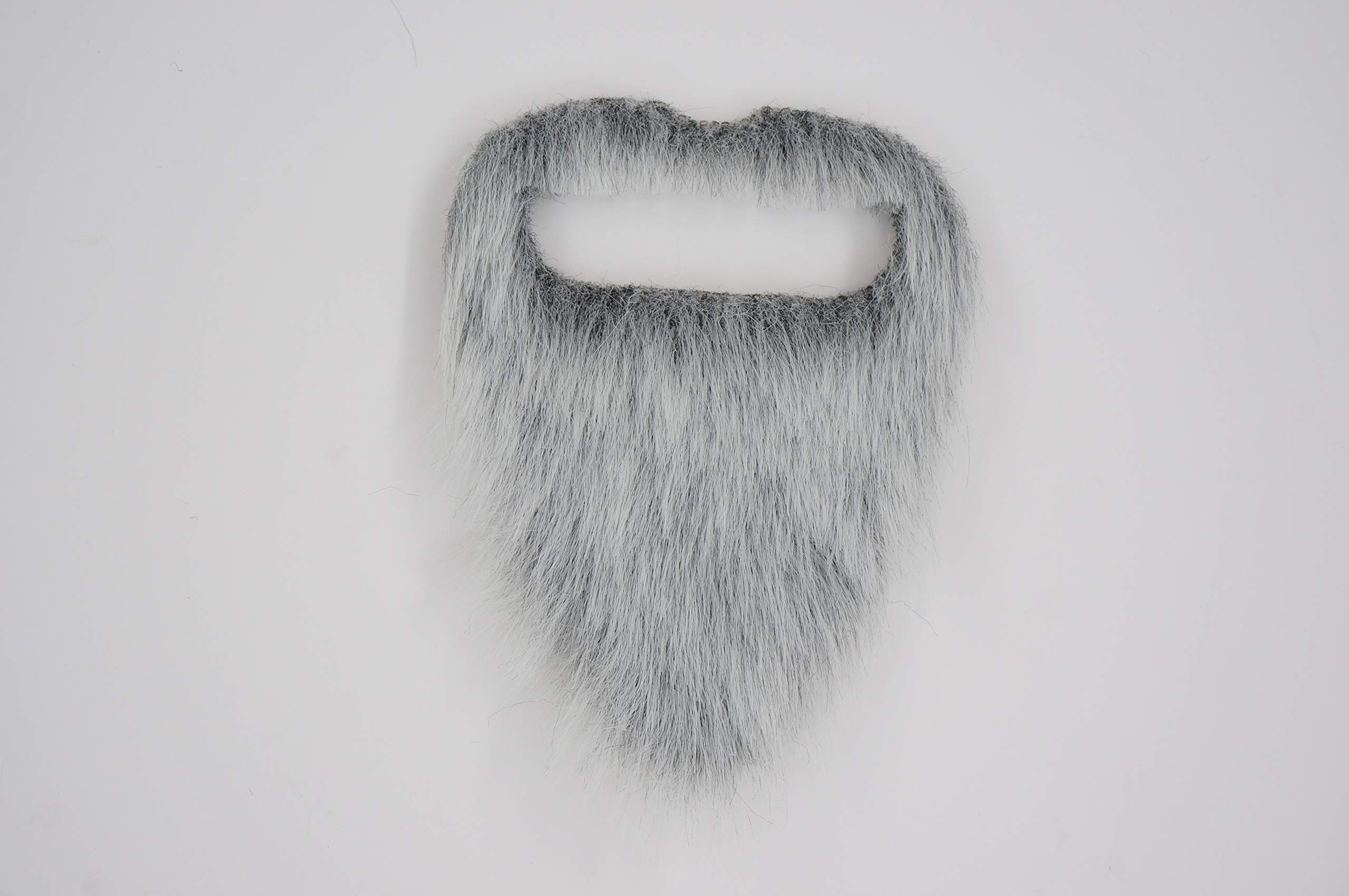 Mustaches Self Adhesive, Novelty, Ducktail Fake Beard, False Facial Hair, Costume Accessory for Adults, Gray with White Color - Image 4